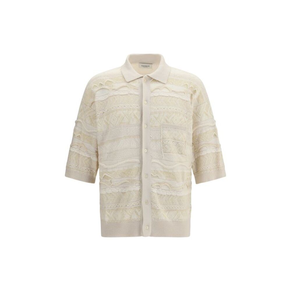 Laneus Men Jacquard Polo